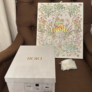 Dior Shoe box, paper bag and ribbon
